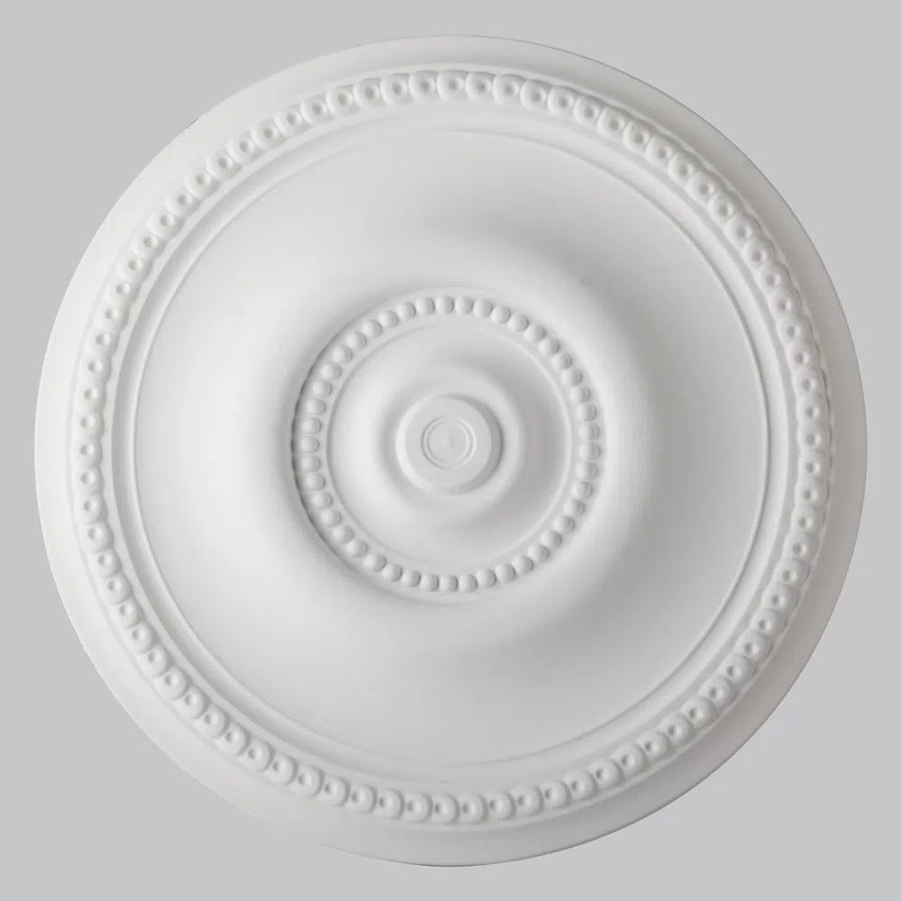 IMELDA R74 Ceiling Rose on grey background | DecorMania UK